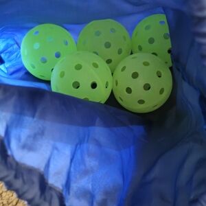 Set of Green Pickleball Balls